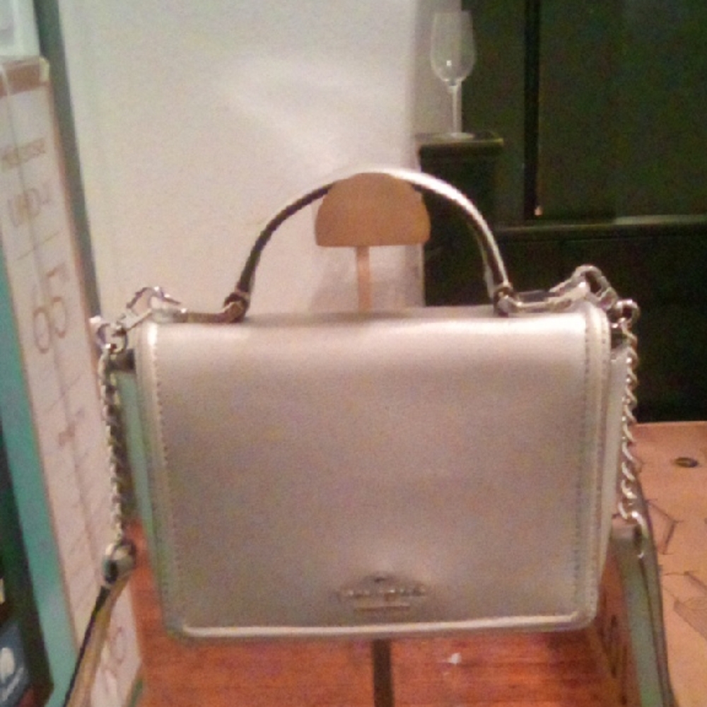 Kate Spade ♠️ Mini Silver Satchel